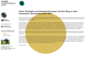 Vision, Strategien und Herausforderungen auf dem Weg zu einer