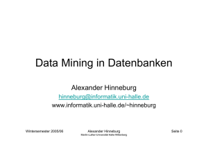 Data Mining in Datenbanken
