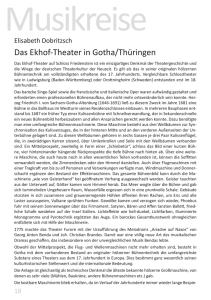 Das Ekhof-Theater in Gotha