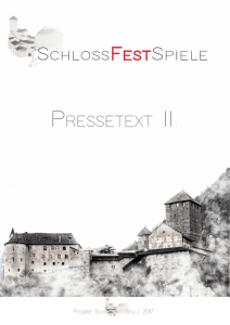 preSSetext ii. - SchlossFestSpiele