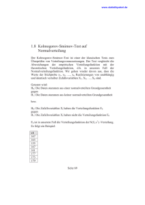 1.8 Kolmogorov-Smirnov-Test auf Normalverteilung