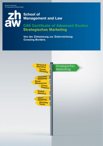 Broschüre CAS Strategisches Marketing