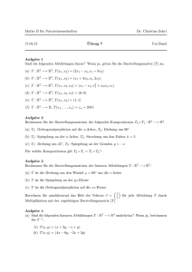 Mathe II für Naturwissenschaften Dr. Christine Zehrt 17.04.15