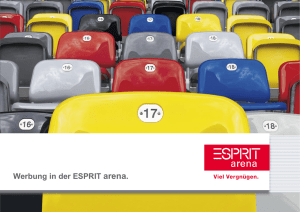 Werbung in der ESPRIT arena.
