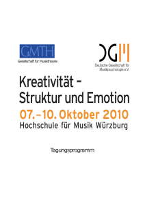 Musikpsychologie - Gesellschaft für Musiktheorie