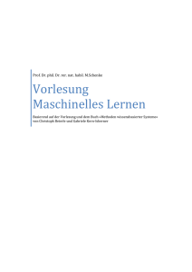 Vorlesung Maschinelles Lernen