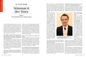 Stimmarzt der Stars