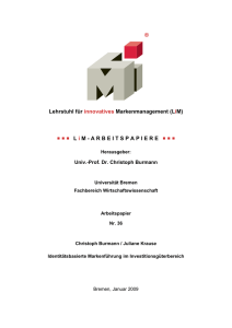 LiM® Arbeitspapier Nr. 36 - Lehrstuhl für innovatives