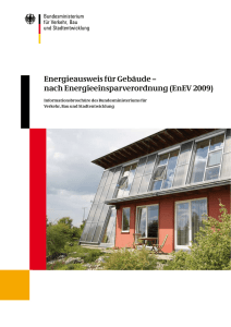 Energieausweis für Gebäude – nach Energieeinsparverordnung