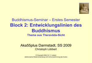 Buddhismus - 1. Semester/ Block2
