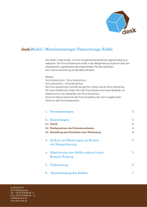 desk.Modul : Mandantenlager Umbuchungs AddIn