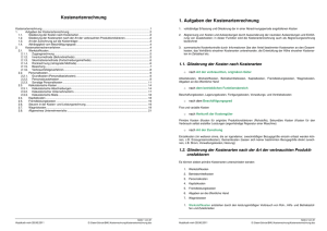 Kostenartenrechnung 1. Aufgaben der Kostenartenrechnung