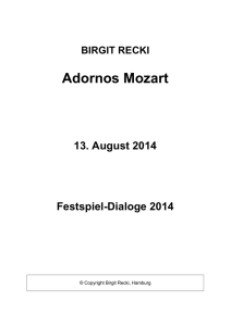 Adornos Mozart