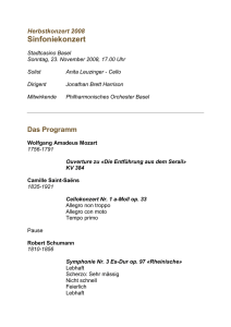 Programm - Philharmonisches Orchester Basel