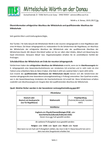 Elternbrief-Qualiinfo - Mittelschule Wörth an der Donau