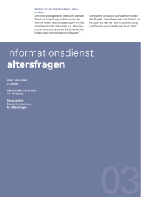 Informationsdienst Altersfragen - Deutsches Zentrum für Altersfragen
