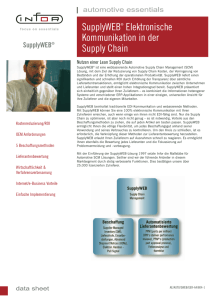 SupplyWEB® Elektronische Kommunikation in der