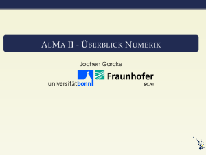 Folien Übersicht Numerik