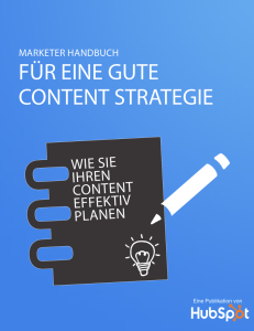 Ihre Content Strategy