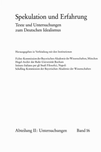 Engstler: Untersuchungen zum Idealismus - frommann