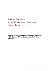Rudolf Steiner über das Judentum