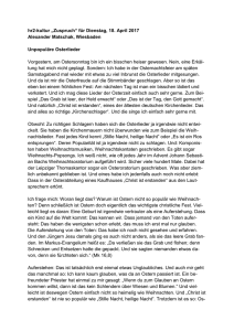 hr2-kultur „Zuspruch“ für Dienstag, 18. April 2017 Alexander
