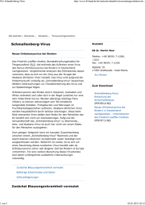 FLI: Schmallenberg-Virus