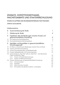 zinssatz, investitionsdynamik, wachstumsrate und staatsverschuldung