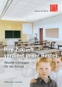 Akustik-Lösungen Schulen 10/2009 [PDF 1 MB]