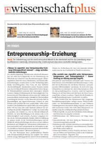 Thema: Entrepreneurship
