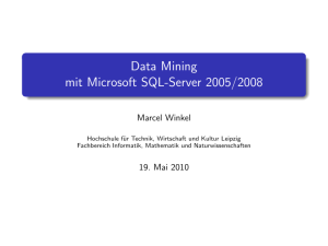 Data Mining mit Microsoft SQL-Server 2005/2008