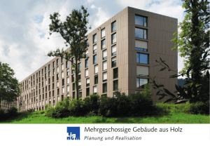 Mehrgeschossige Gebäude aus Holz