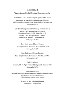 EURYTHMIE Werke in der Rudolf Steiner Gesamtausgabe