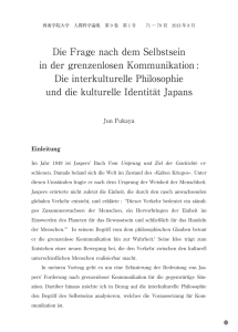 Die Frage nach dem Selbstsein in der grenzenlosen Kommunikation