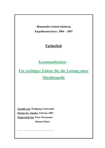 Kommunikation - Salzburger Blasmusikverband