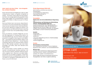 ethik café - Universitätsklinikum Regensburg