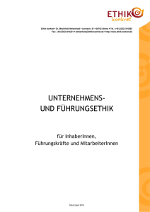 Unternehmens - Ethik konkret