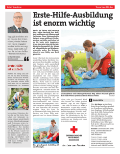 Erste-Hilfe-Ausbildung ist enorm wichtig