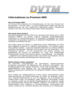 Informationen zu Premium-SMS