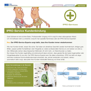 IPRO-Service Kundenbindung - Haag