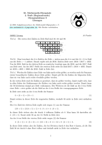 9 - Mathematik-Olympiaden in Deutschland