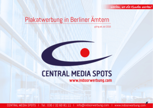 Plakatwerbung in Berliner &Auml;mtern