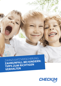 Zahnunfall bei Kindern