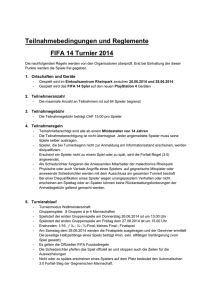 Teilnahmebedingungen und Reglemente FIFA 14