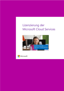 Lizenzierung der Microsoft Cloud Services