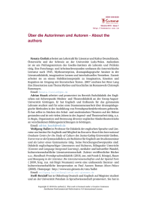 ber die Autorinnen und Autoren - About the a