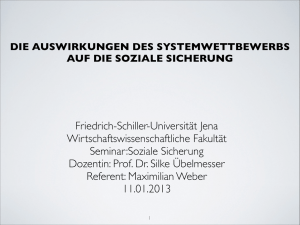 soziale Sicherung - Prof. Dr. Silke Übelmesser - Friedrich