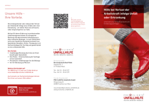 Flyer Verlust der Arbeitskraft