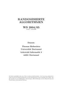 randomisierte algorithmen ws 2004/05