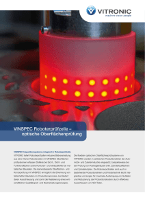 VINSPEC Roboterprüfzelle – optische Oberflächenprüfung